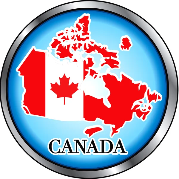 stock vector Canada Button