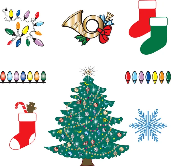 Icônes de Noël 3 — Image vectorielle