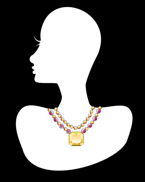 Necklace 1 — Stock Vector
