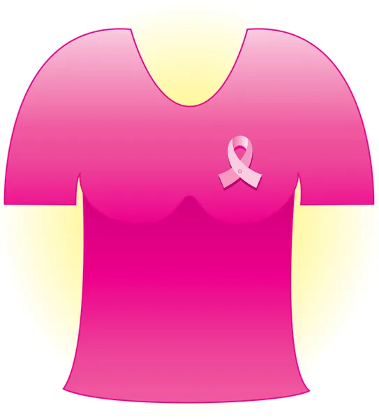 Roze kankerlint — Stockvector