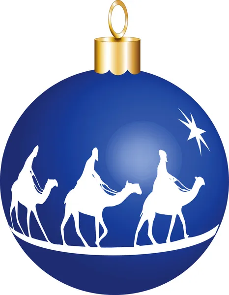 Рождественский орнамент трех царей — стоковый вектор