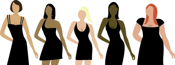 Typy ciała kobiety — Wektor stockowy