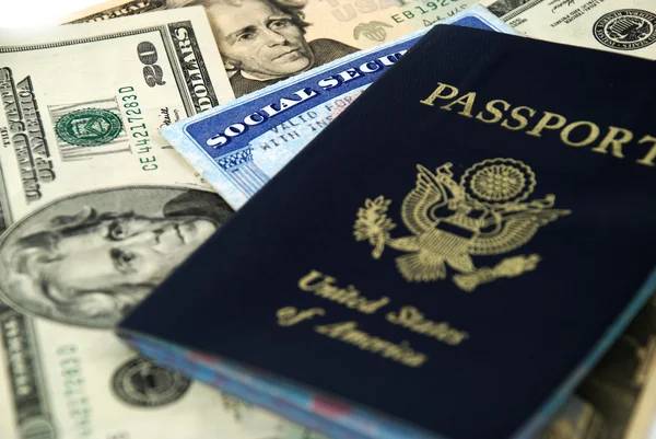 Seguridad social y pasaporte —  Fotos de Stock