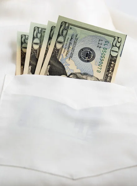 Money on pocket — Stock Photo, Image