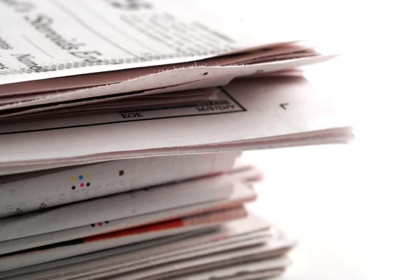 Newspapers and magazines — Stock Photo, Image