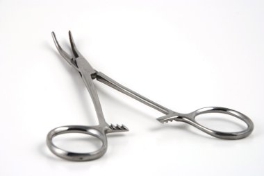 Hemostats and clamps clipart