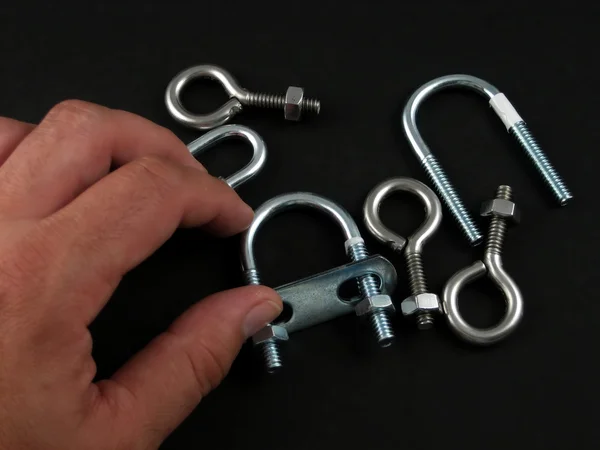 Links and clamps — Stok fotoğraf