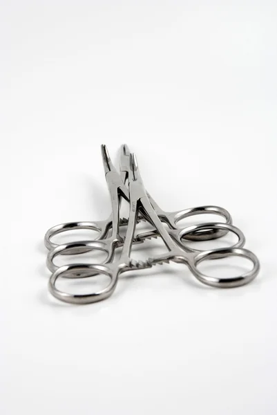Hemostats and clamps — Stock Photo, Image