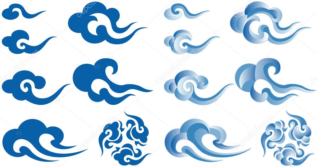 Chinese style clouds