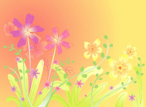 Φόντο ανοιξιάτικο λουλούδι — Διανυσματικό Αρχείο