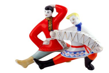 Ceramic figure of two dancing wit clipart