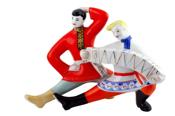 stock image Ceramic figure of two dancing wit