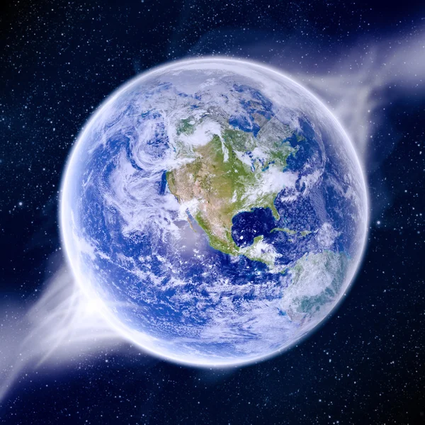 Global warming effect on earth — Stock Photo, Image