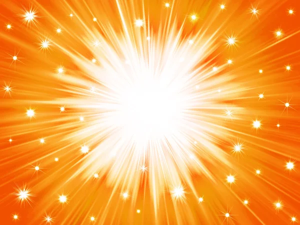 stock image Orange abstract background explosion