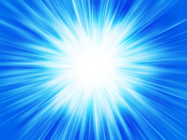 蓝色抽象背景星爆炸 — 图库照片