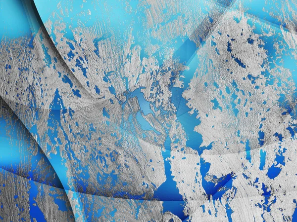 Blue Grungy Stone Composición abstracta — Foto de Stock