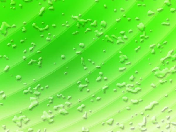 抽象绿色滴组成 — 图库照片