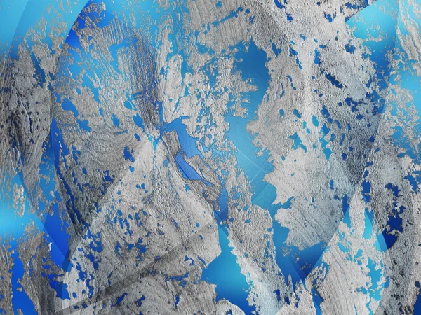Niebieski nieczysty kamień kompozycja abstrakcyjna — Zdjęcie stockowe