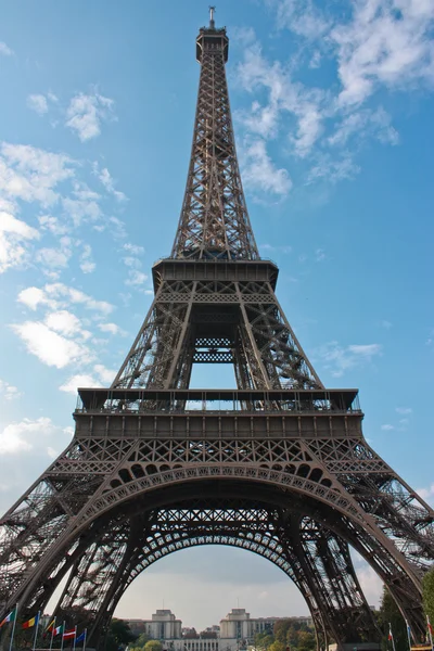 Paris eiffel tower Fransa bir gün batımı sırasında — Stok fotoğraf