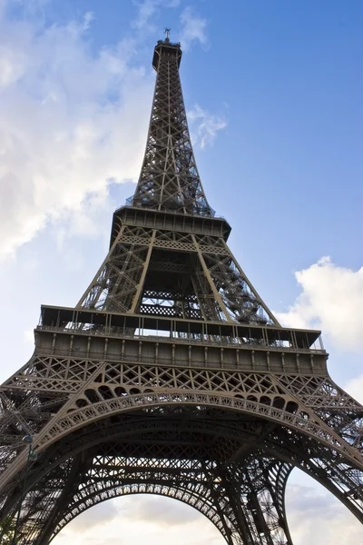 Paris eiffel tower Frankrike under en solnedgång — Stockfoto