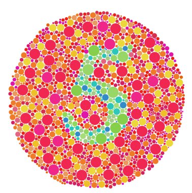 Color blind test clipart