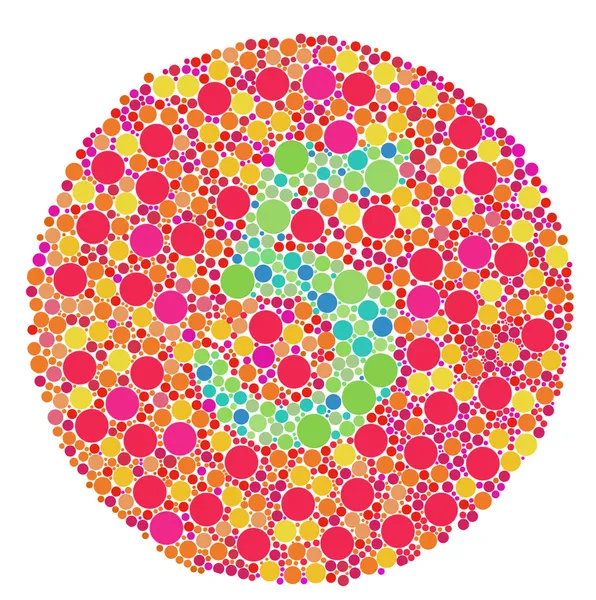 Color blind test Stock Picture