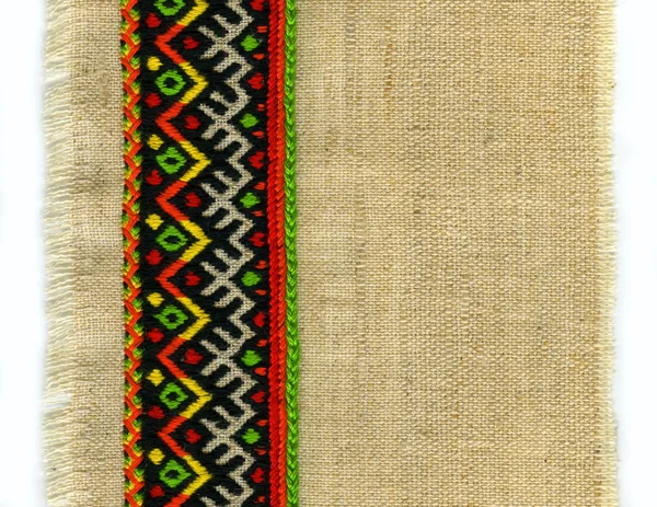 Tecido, padrão, bordado — Fotografia de Stock