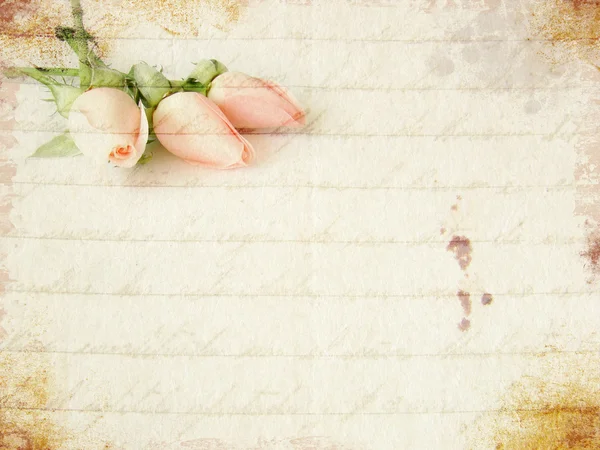 작은 핑크 장미 꽃다발 — 스톡 사진