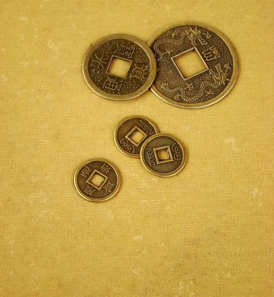 Китайський фен шуй монети — стокове фото