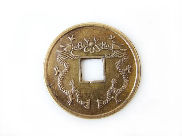 Coin китайського фен шуй — стокове фото