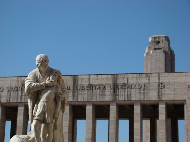 Flag Memorial in Rosario, Argentina clipart