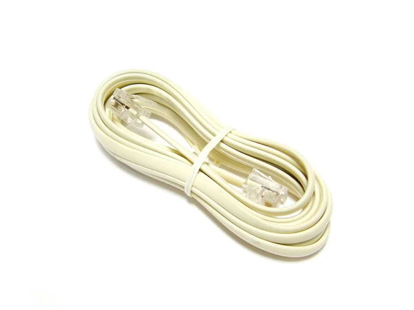 Zbrusu nové telefonní kabel — Stock fotografie