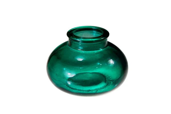 Green bottle isolated Stock Image