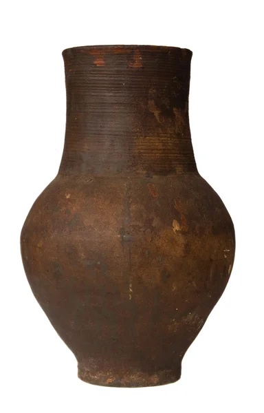 粘土の陶磁器の鍋 ストック画像
