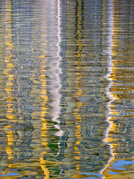 Reflexionen i vatten. Stockbild