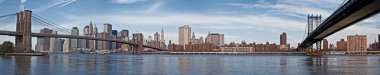 Manhattan Skyline ve Brooklyn Köprüsü