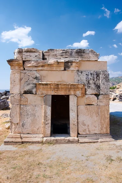 Hierapolis nekropole velké hrobky — Stock fotografie