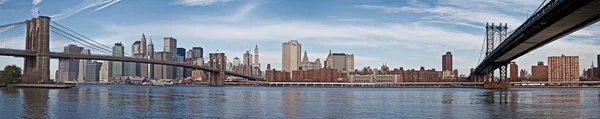 Manhattan Skyline a Brooklyn Bridge Stock Fotografie