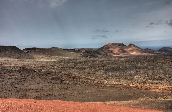 stock image Old volcanoes on Lanzarote