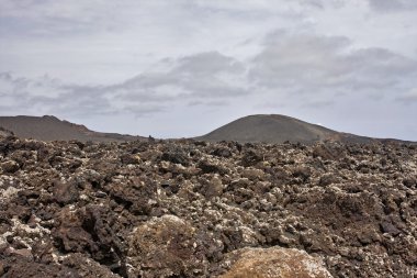 Yangın, Timanfaya, Lanzarote dağlarında