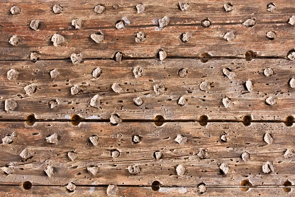 Tarka z drewna i kamienia — Zdjęcie stockowe