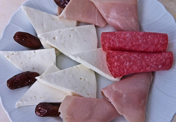 Chees and ham — Stock Photo, Image