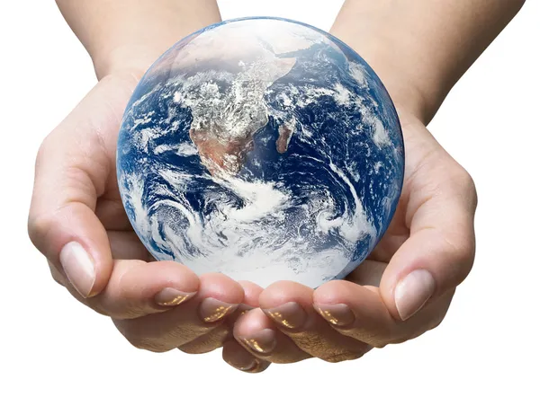 Earth hands — Stock Photo, Image
