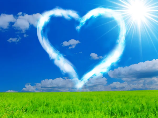 Heart In The Sky — Stock Photo, Image