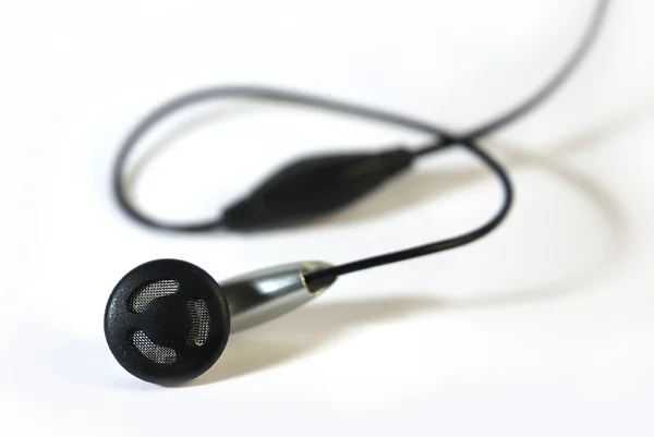 Música digital fones de ouvido pretos — Fotografia de Stock