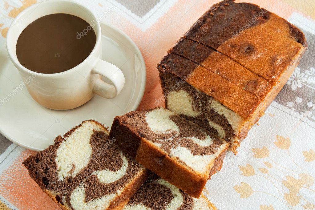 Cake with coffee
