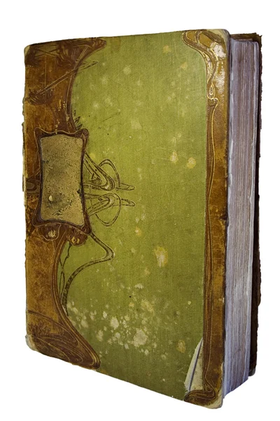 Livro antigo isolado no fundo branco — Fotografia de Stock