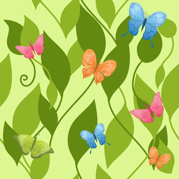 Άνευ ραφής πεταλούδες φόντο — Διανυσματικό Αρχείο