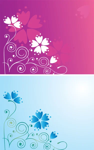 Dekorativní pozadí s květinami — Stockový vektor
