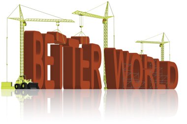 Creating better world clipart